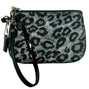 Coach Leopard Print Wristlet